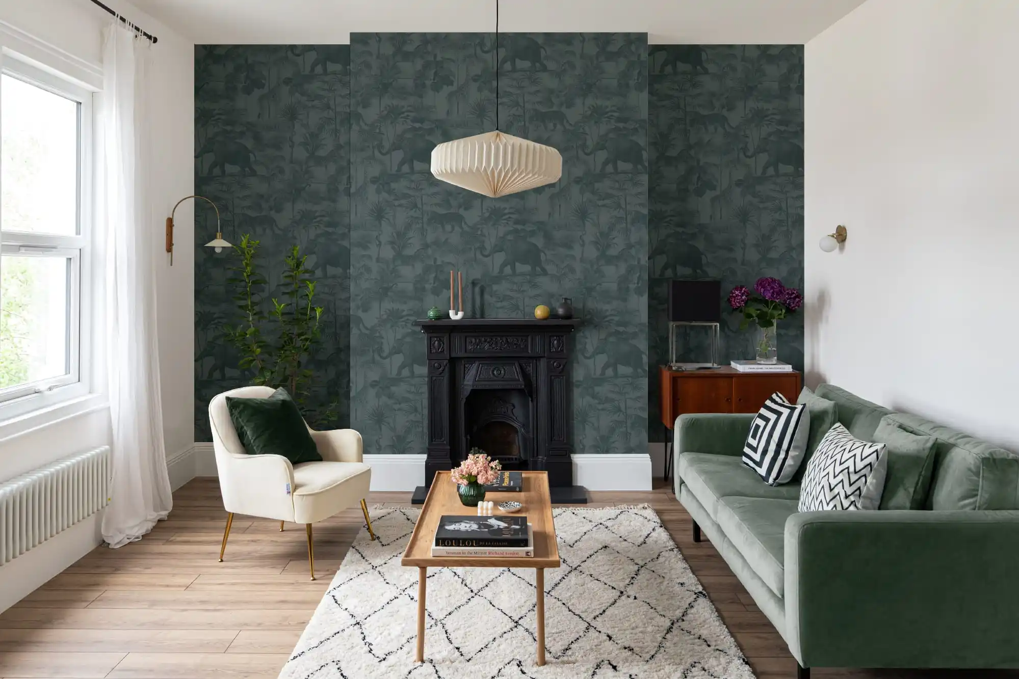 Commercial wallpaper project for office interiors in Studio City, Los Angeles